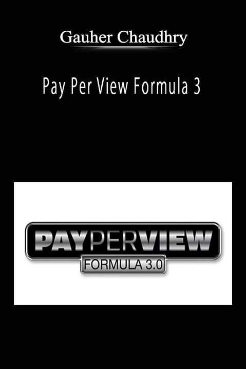 Gauher Chaudhry – Pay Per View Formula 3